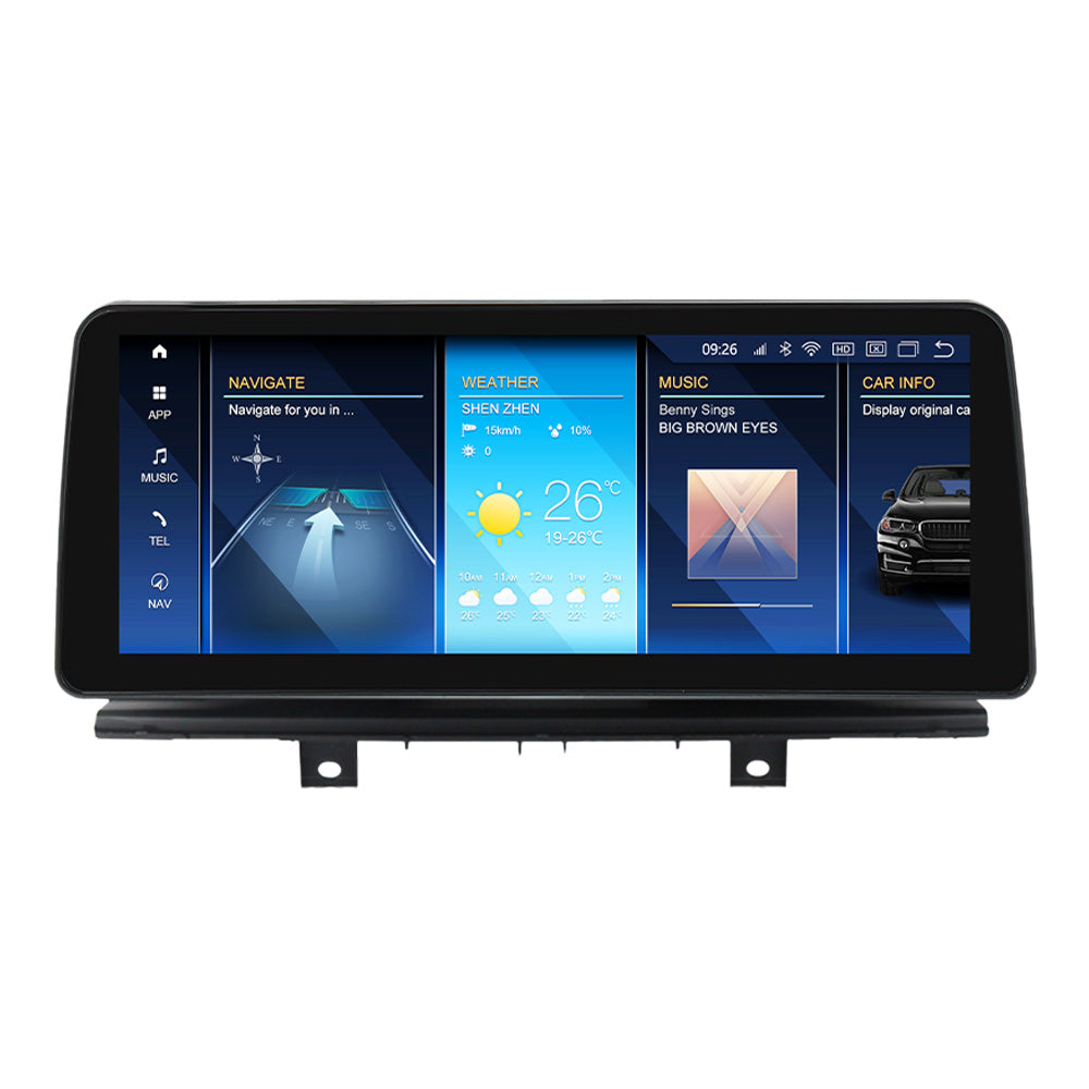 BMW X5 X6 2014-2019 Series F15 F16 Android 13 CarPlay & Android Auto Autoradio NBT EVO - TechVoyage