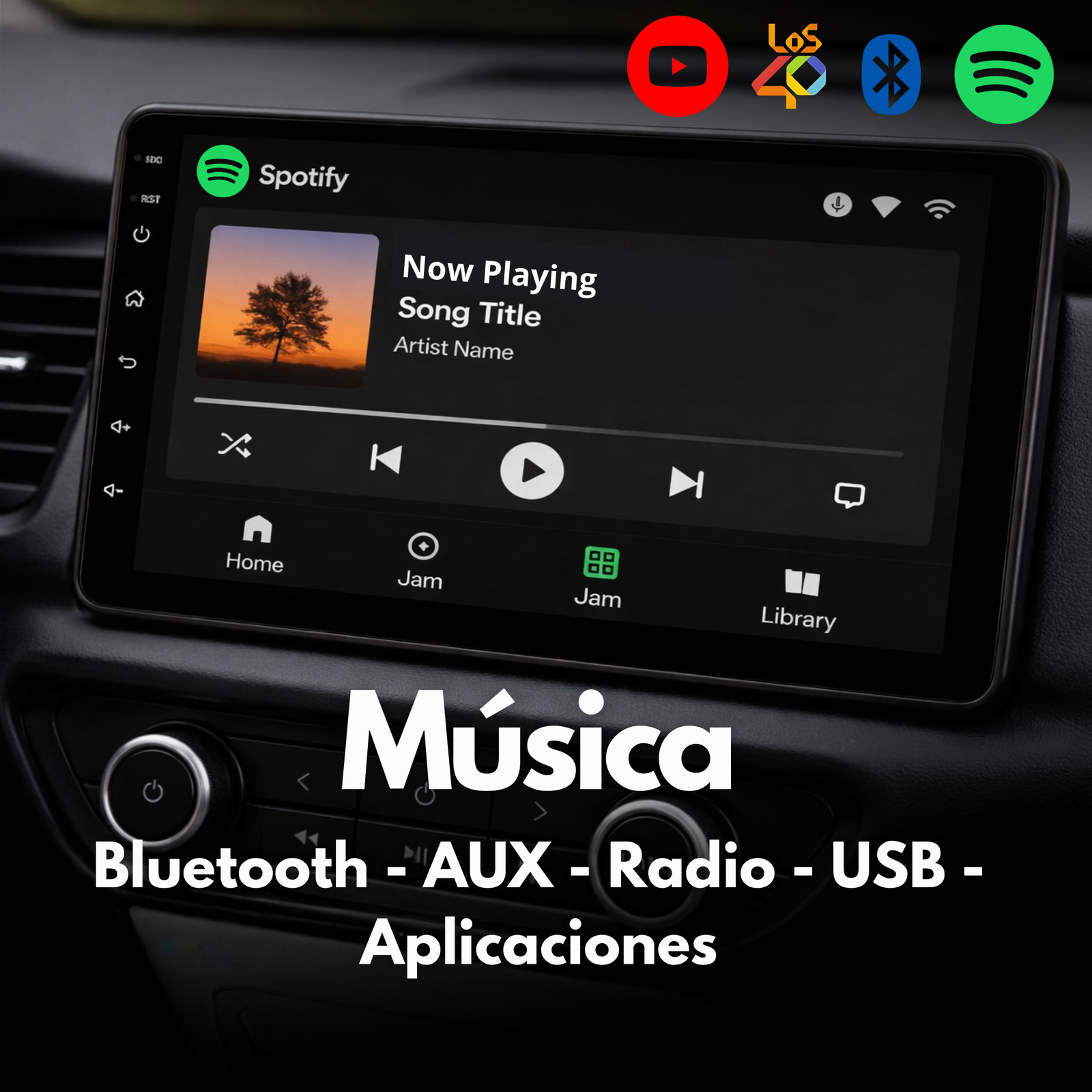 Dacia Logan Sandero Duster 2009-2015 | Nissan NP 200 2010-2013 | Android 14 Autoradio | Apple CarPlay | Android Auto