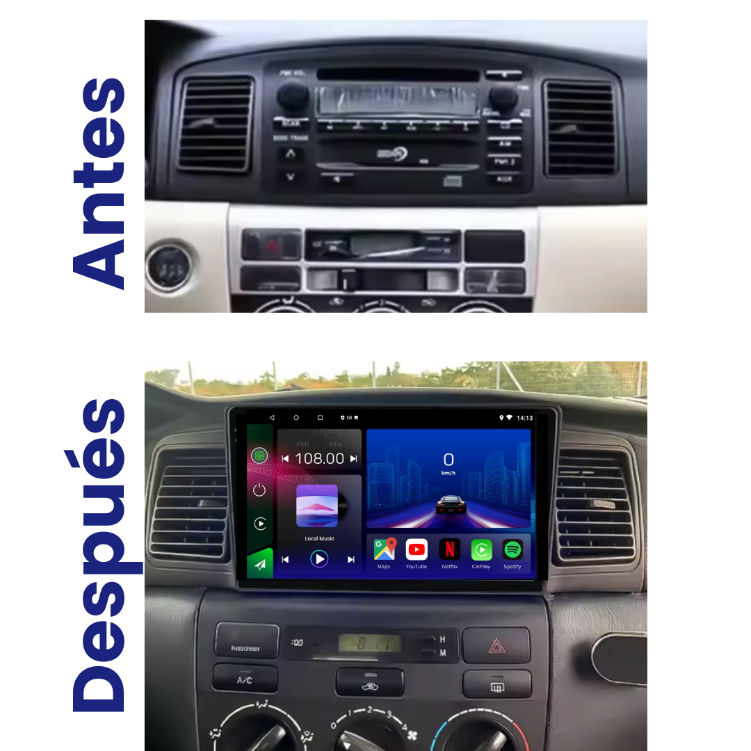 Toyota | Corolla | 2000-2006 | Android 14 Autoradio | Apple CarPlay | Android Auto