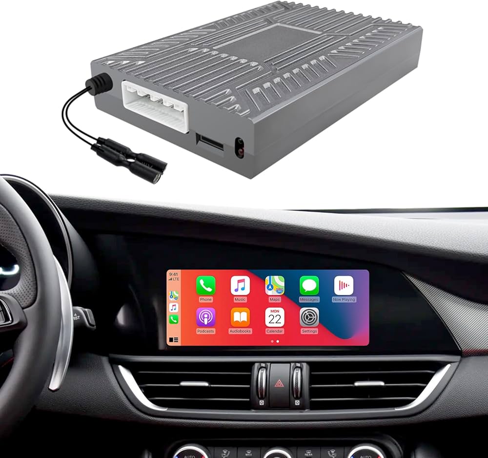 Apple CarPlay Inalámbrico para Alfa Romeo | Android Auto | Módulo de Integración OEM | Retrofit