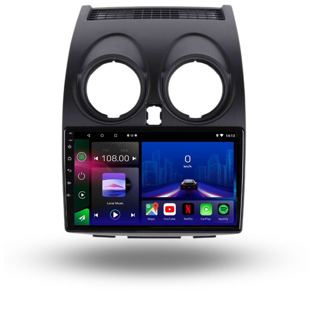 Nissan Qashqai | 2006-2013 | Android 13 Autoradio | Apple CarPlay | Android Auto - TechVoyage