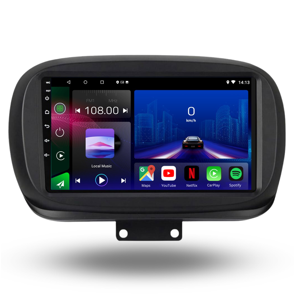 FIAT 500X | 2014-2019 | Android 13 Autoradio | Apple CarPlay | Android Auto - TechVoyage
