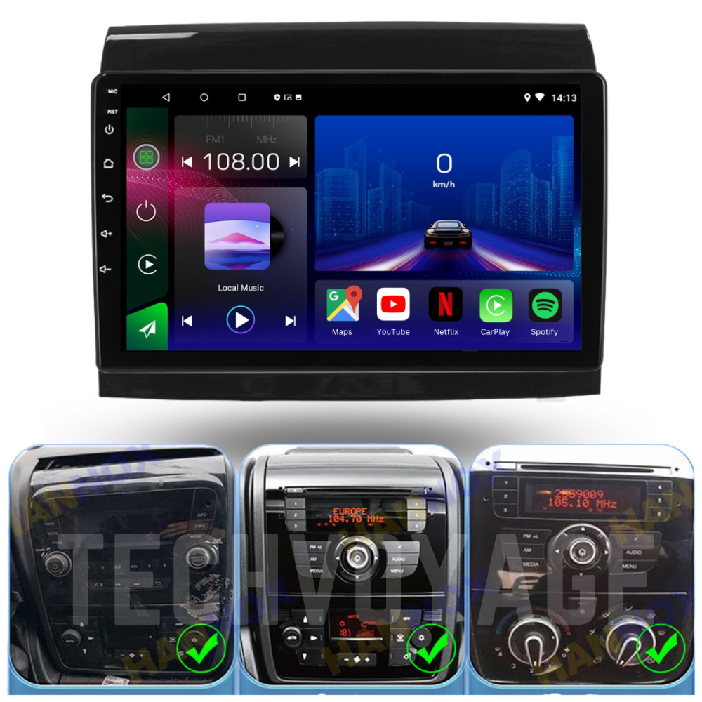 FIAT Ducato | Peugeot Boxer | Citroen Relay | 2006-2022 | Android 13 Autoradio | Apple CarPlay | Android Auto - TechVoyage