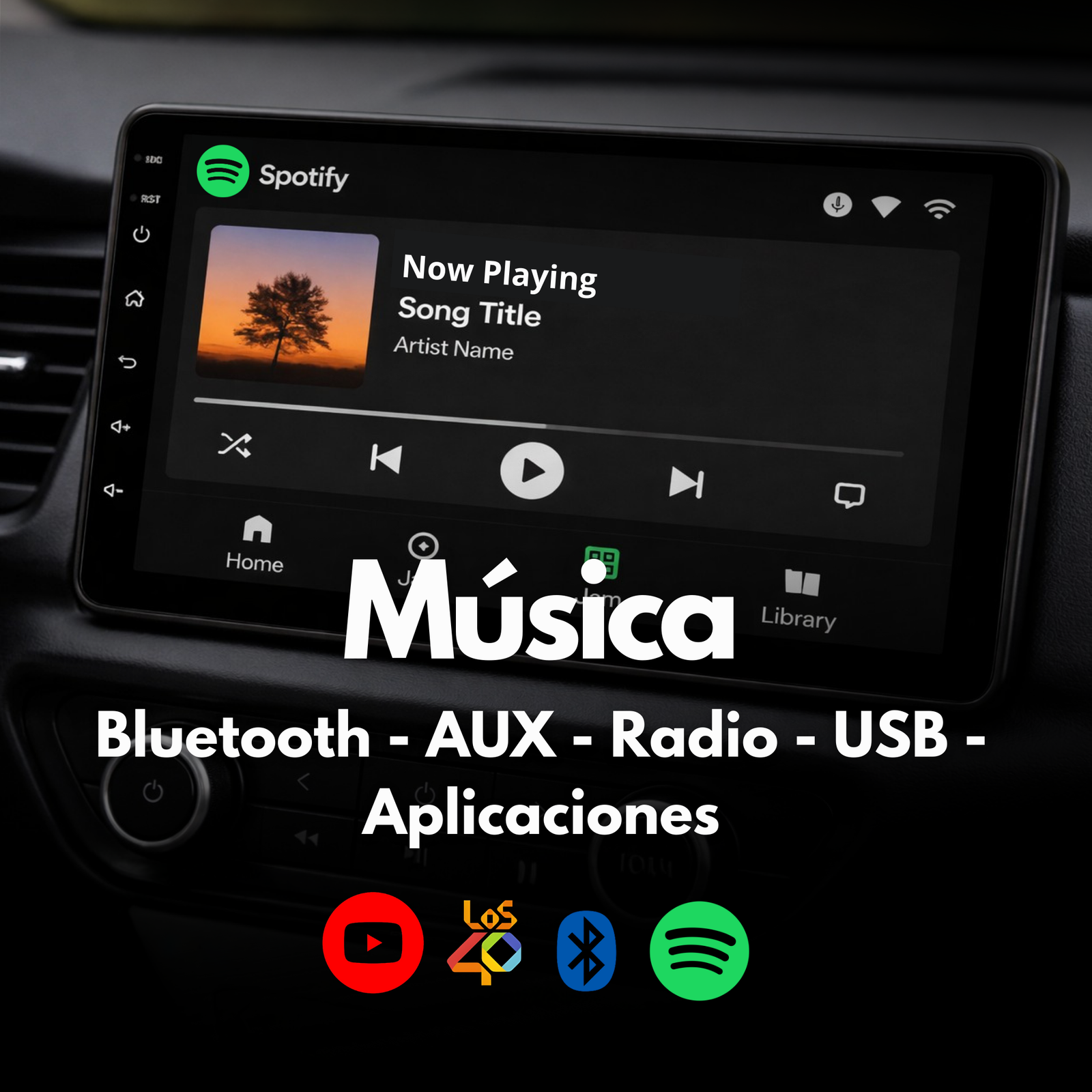 BMW Serie 3 5 6 E90 E91 E92 E93 E60 E61 E62 E63 E64 Android 14 Autoradio CarPlay y Android Auto CCC CIC