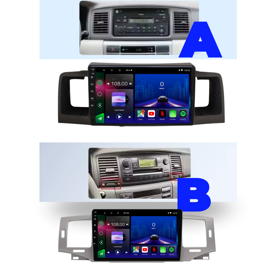 Toyota | Corolla | 2000-2006 | Android 14 Autoradio | Apple CarPlay | Android Auto