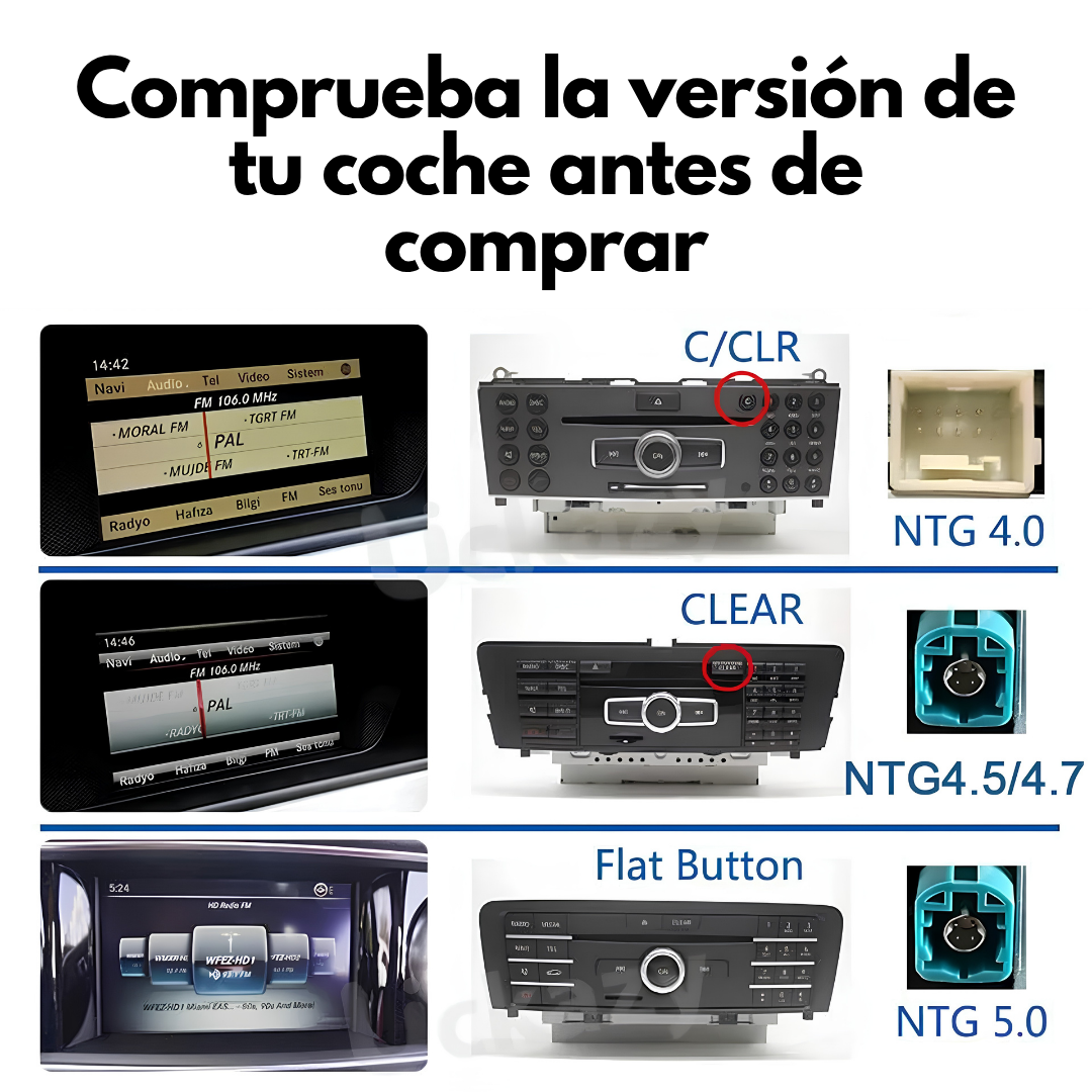 Apple CarPlay Inalámbrico para Mercedes-Benz | Android Auto | Módulo de Integración OEM | Retrofit