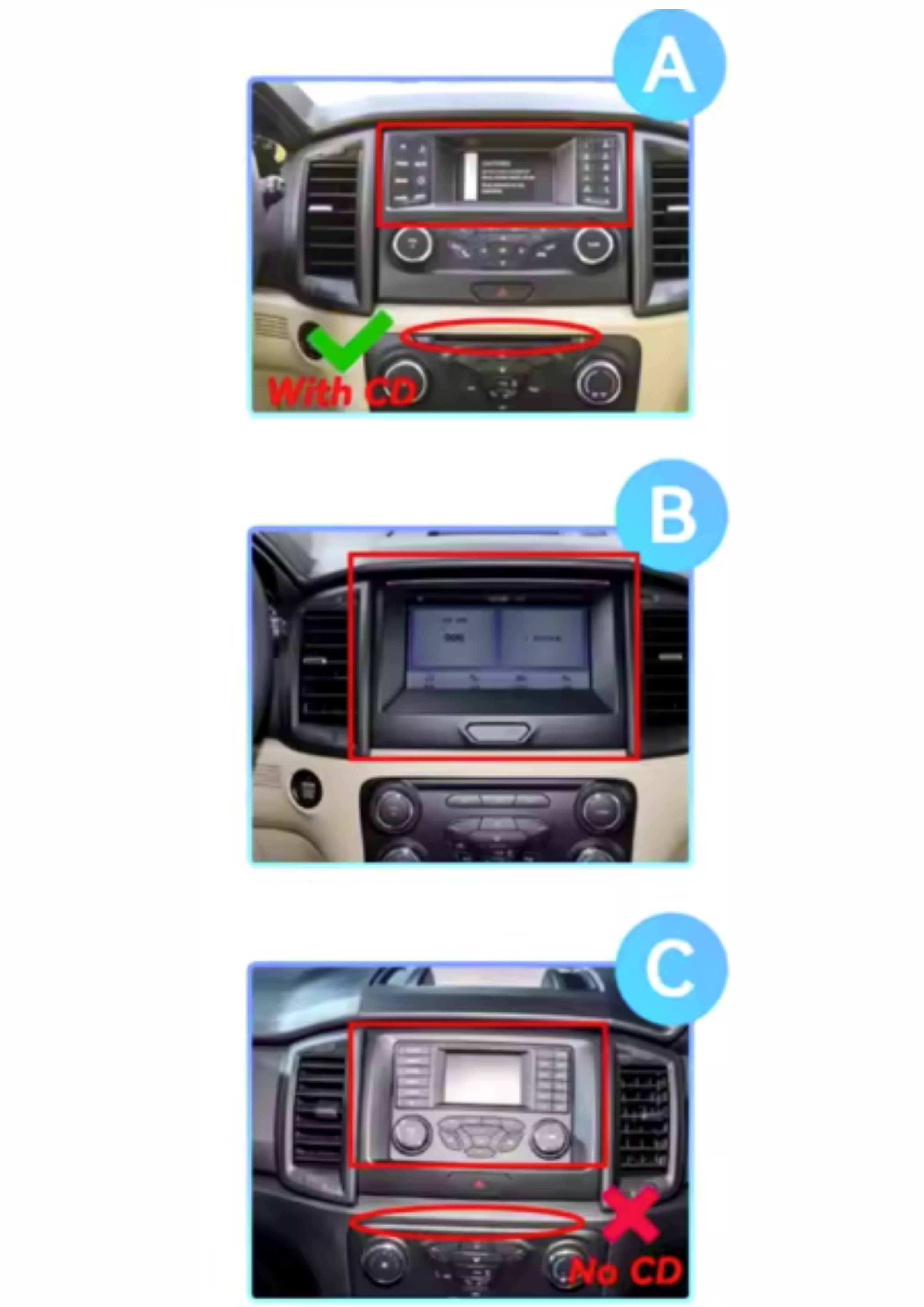 Ford Ranger | 2015-2020 | Android 13 Autoradio | Apple CarPlay | Android Auto - TechVoyage