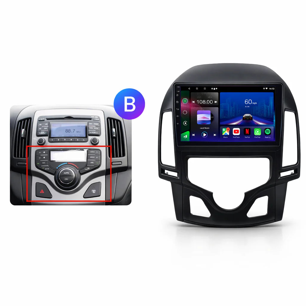 Hyundai i30 | 2008-2012 | Radio Pantalla Android | Apple CarPlay y Android Auto