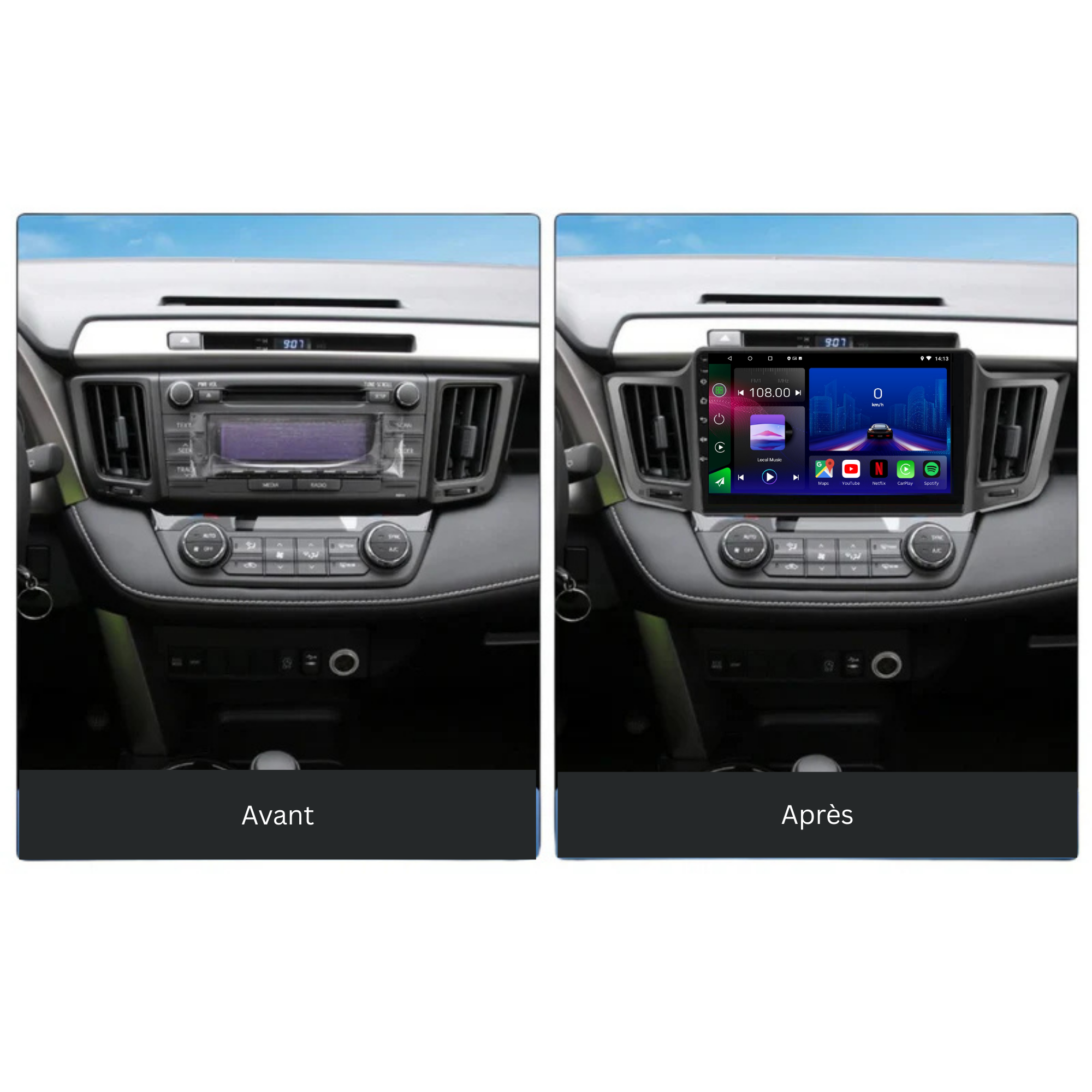 Toyota RAV4 | 2013-2018 | Android 13 Autoradio | Apple CarPlay | Android Auto - TechVoyage